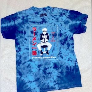 Tie dye naruto shippuden collection shirt